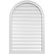 Ekena Millwork Round Top Surface Mount PVC Gable Vent: Functional, w/ 2"W x 1-1/2"P Brickmould Frame, 28"W x 42"H GVPRT28X4202SF - alternate 1